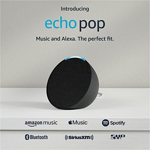 AMAZON ECHO POP (1ST GEN) SMART SPEAKER WITH ALEXA CHARCOAL - Image 9
