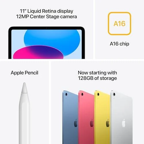 APPLE IPAD 11" A16 128GB MD4E4LL/A, PINK - Image 4
