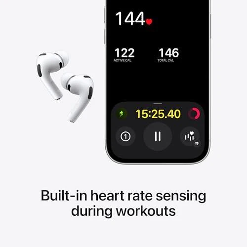 APPLE AIRPODS PRO 3 WIRELESS EARBUDS ACTIVE NOISE CANCELLATION,WHITE - Image 3