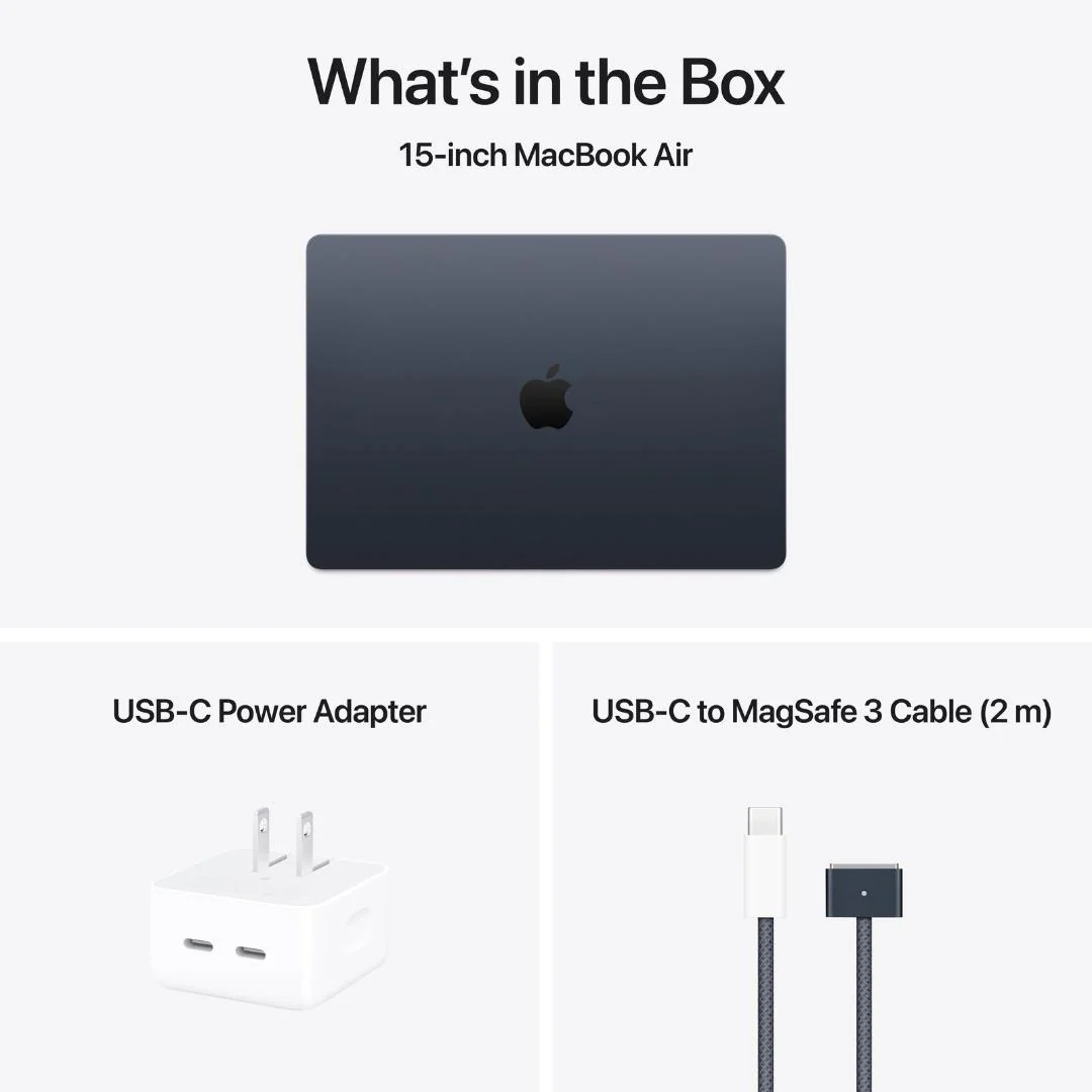 APPLE MACBOOK AIR 15INCH LAPTOP M4 CHIP BUILT FOR INTELLIGENCE 16GB MEMORY 256GB SSD,MIDNIGHT - Image 3