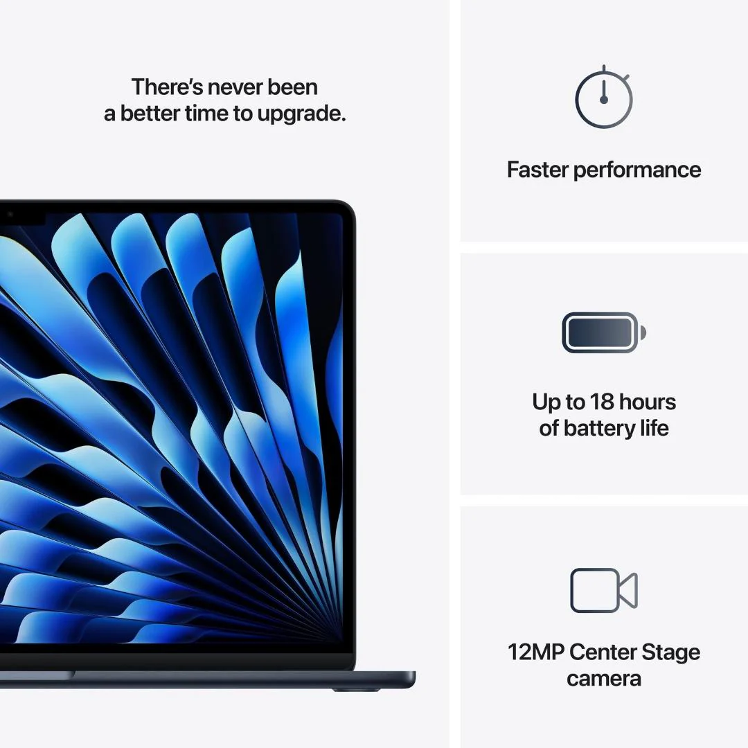 APPLE MACBOOK AIR 15INCH LAPTOP M4 CHIP BUILT FOR INTELLIGENCE 16GB MEMORY 256GB SSD,MIDNIGHT - Image 4