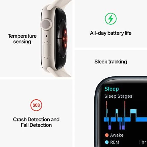 APPLE WATCH SERIES 8 GPS 45MM ALUMINUM CASE IOS, BLACK - Image 2