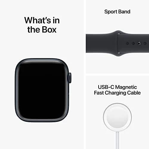 APPLE WATCH SERIES 8 GPS 45MM ALUMINUM CASE IOS, BLACK - Image 3