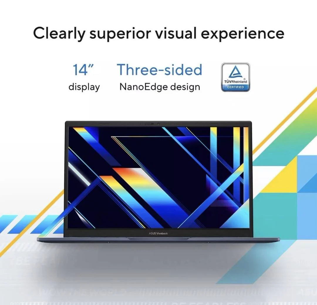 ASUS VIVOBOOK X1404V,14",FHD,I3-1315U,8GB,128GB SSD,WIN11,QUIET BLUE - Image 2