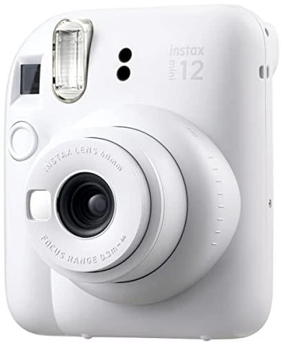 FUJIFILM INSTAX MINI 12 INSTANT FILM CAMERA WITH LENS,  WHITE, CLAY - Image 4