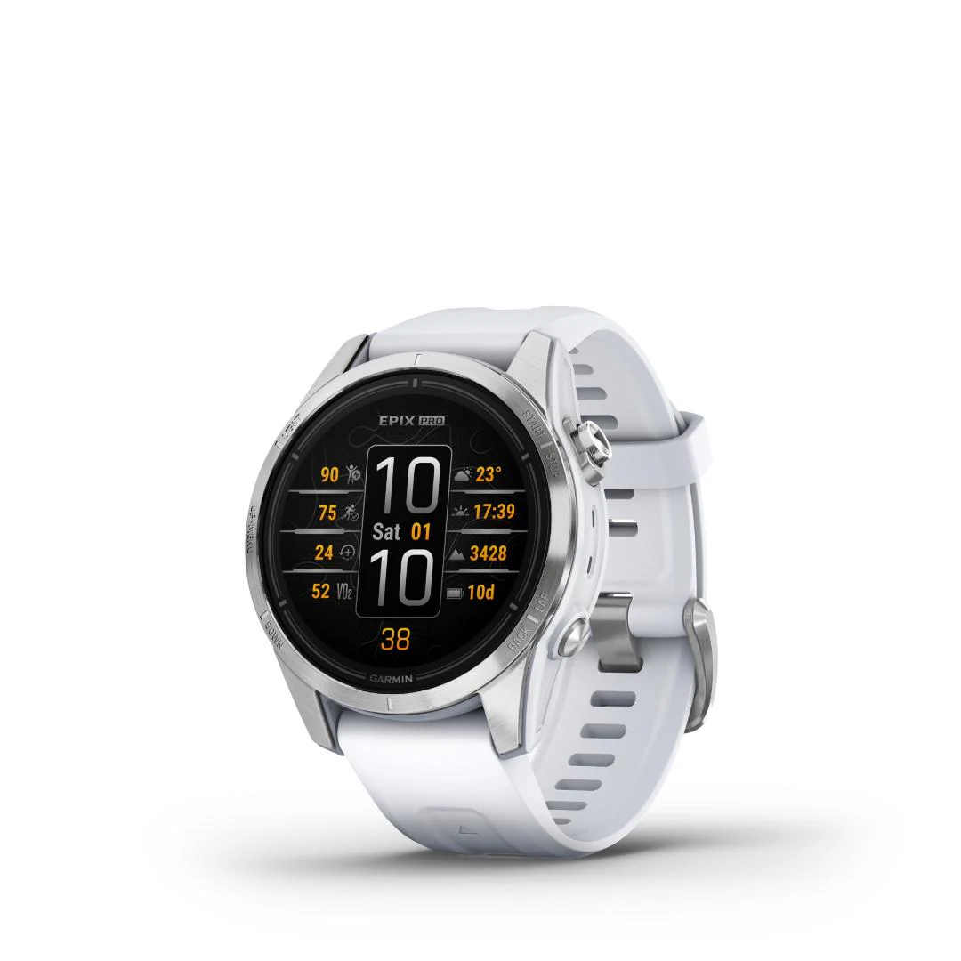 EPIX PRO (g2), 42mm, Glass, SS, Whitstn, EMEA/AUS/NZ/AFR/SAM - Image 3
