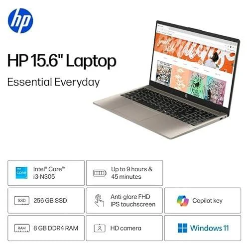 HP 15-FD0230WM,15.6" TOUCH,FHD,I3-N305,8GB,256GB SSD,WIN11,COZY CASHMERE - Image 4