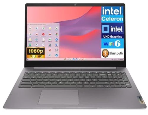 LENOVO IDEAPAD 3 CHROME 15IJL6, 15.6" , CELERON N4500, 4GB, 64GB EMMC, CHROME OS, ARTIC GREY - Image 4