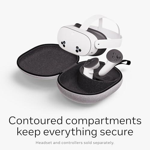 META QUEST COMPACT CARRYING CASE WORKS WITH QUEST 3/3S, GREY - Image 6