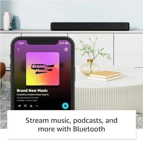 AMAZON FIRE TV SOUNDBAR, 2.0 SPEAKER WITH DTS VIRTUALX AND DOLBY AUDIO, BLUETOOTH CONNECTI, OPEN BOX - Image 3