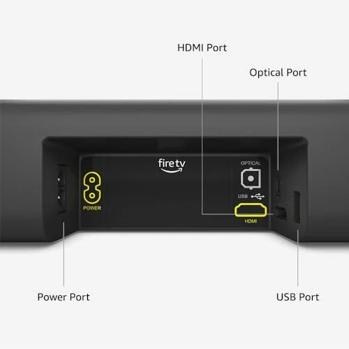 AMAZON FIRE TV SOUNDBAR, 2.0 SPEAKER WITH DTS VIRTUALX AND DOLBY AUDIO, BLUETOOTH CONNECTI, OPEN BOX - Image 4