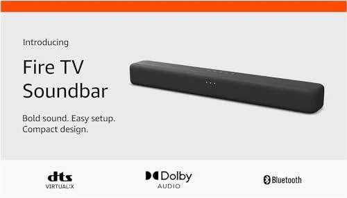AMAZON FIRE TV SOUNDBAR, 2.0 SPEAKER WITH DTS VIRTUALX AND DOLBY AUDIO, BLUETOOTH CONNECTI, OPEN BOX - Image 5
