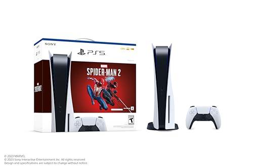 SONY PLAYSTATION 5 DISC CONSOLE  MARVEL S SPIDERMAN 2 BUNDLE, WHITE - Image 2
